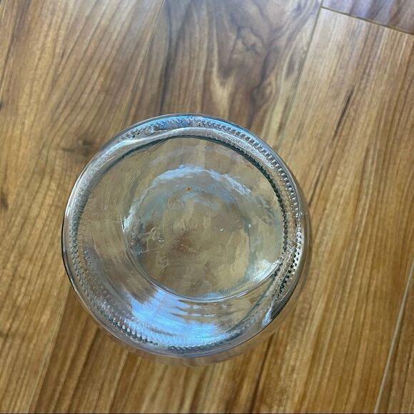 Pretty Tall Hourglass Clear Glass Vase - Picture 6 of 6